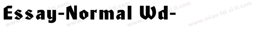 Essay-Normal Wd字体转换